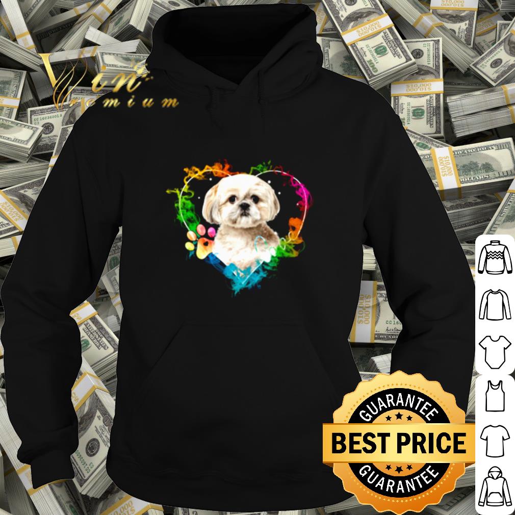 b22acb75 cool shih tzu heart color shirt 4 - Cool Shih Tzu Heart Color shirt
