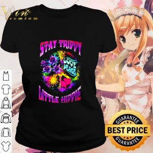Cool Love peace stay trippy little hippie shirt 1