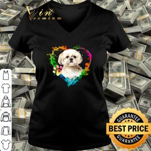 Cool Shih Tzu Heart Color shirt 2
