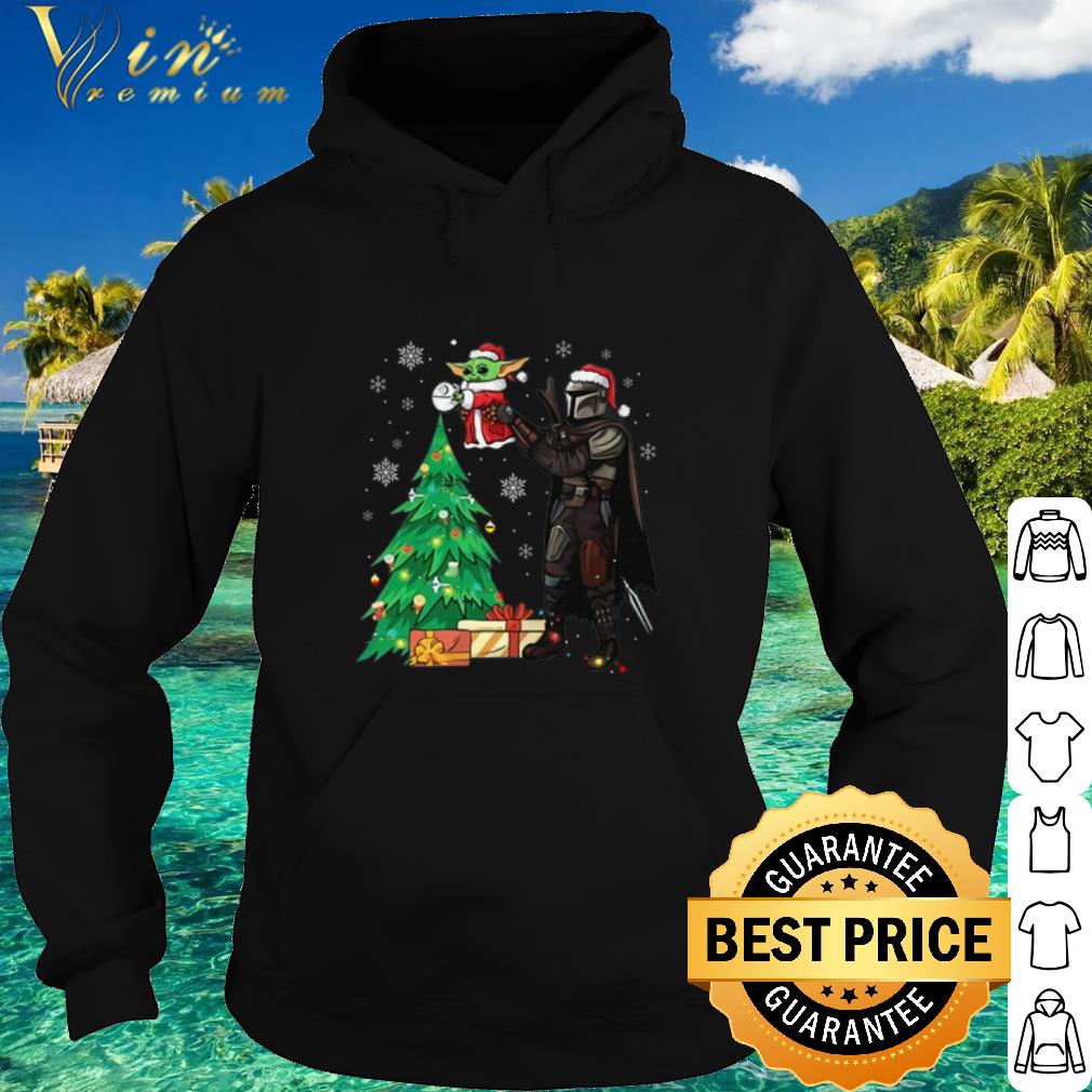 bad3b18e original the mandalorian hug baby yoda tree christmas shirt 4 - Original The Mandalorian Hug Baby Yoda Tree Christmas shirt