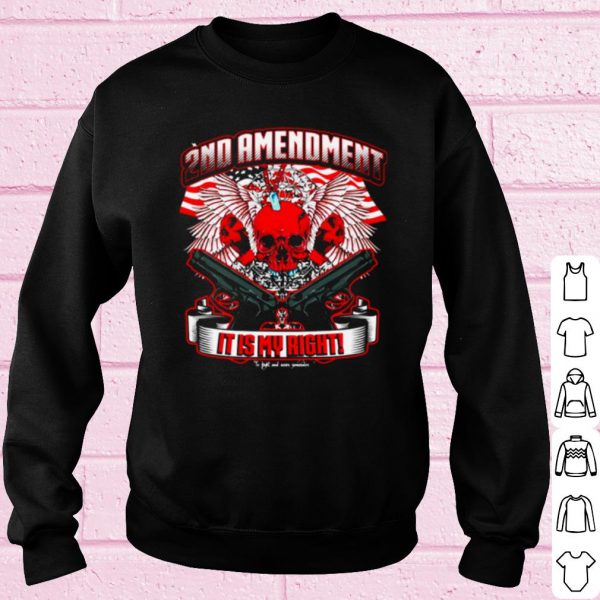 Cool Skull 2nd Amendment It Is My Right shirt