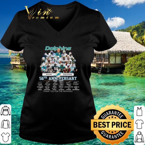 Original Miami Dolphins 56th Anniversary Thank You For The Memories Signature shirt