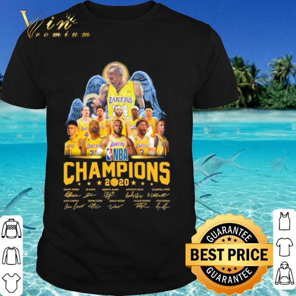 Original Kobe Bryant Angel Los Angeles Lakers Player Nba Champions Signatures shirt