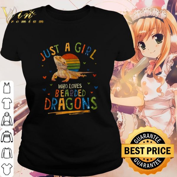 Cool Just A Girl Who Loves Bearded Dragons shirt