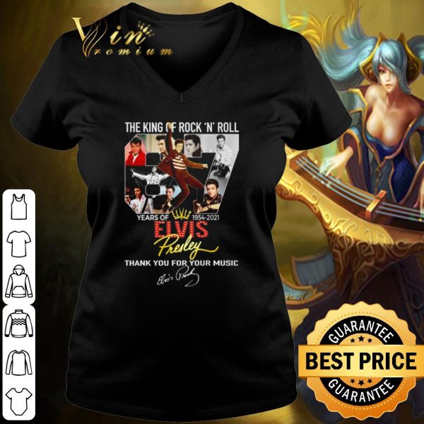 Pretty The King Of Rock 'N' Roll Signature Elvis Presley Thank Your Music shirt