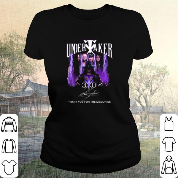 Pretty The Undertaker 30 Thank you for the memories Signature shirt