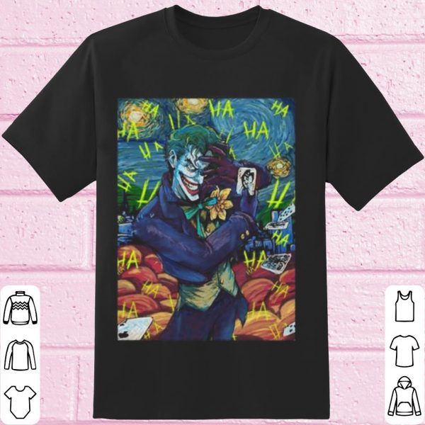 Top The Joker Starry Night Style Portrait shirt