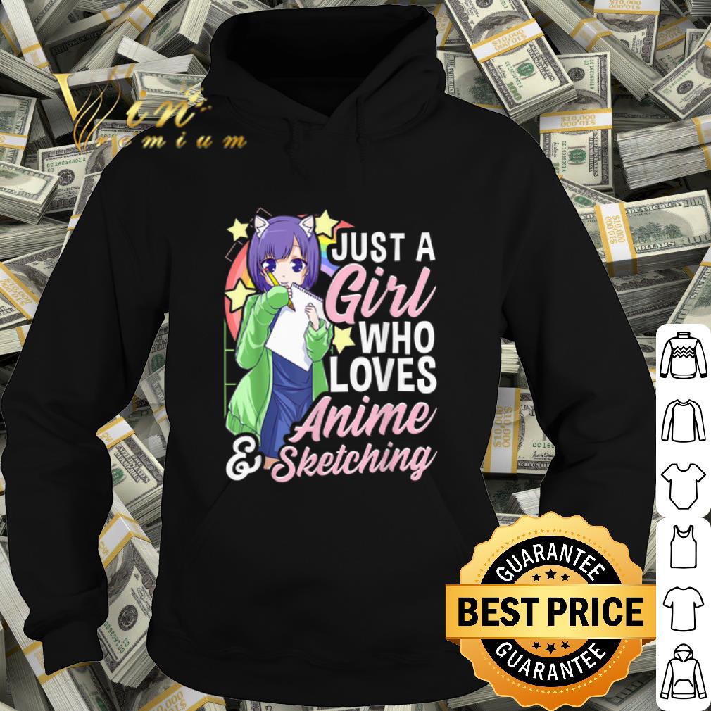 c43ae0db cool anime girl just a girl who loves anime and sketching shirt 4 - Cool Anime Girl Just A Girl Who Loves Anime and Sketching shirt
