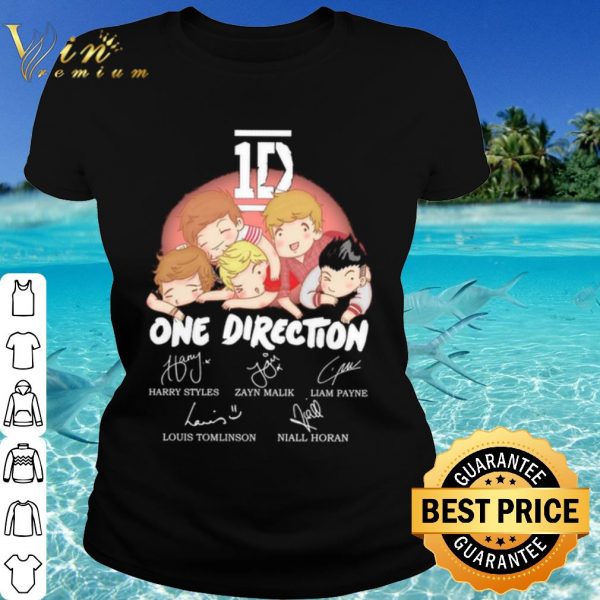 Top 1D one direction chibi signature shirt