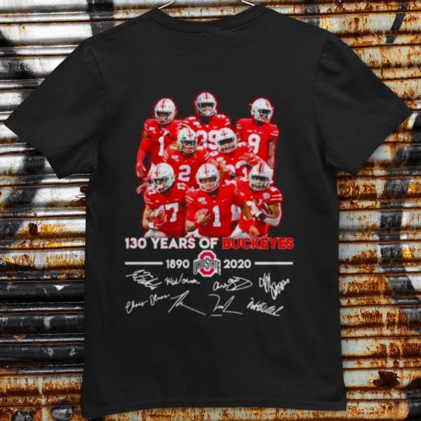 Top 130 Years Of Ohio State Buckeyes 1890 2020 Signatures shirt