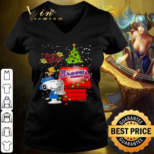 Pretty Snoopy Braves Atlanta Football Merry Christmas shirt 2