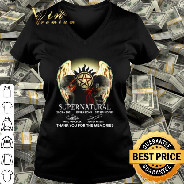 Pretty Supernatural 2005 2021 Thank You For The Memories Signature shirt