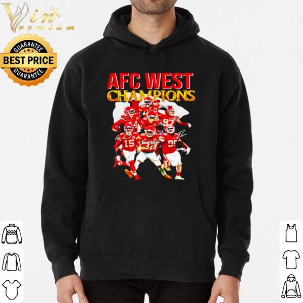 Top Kansas City Chiefs Afc West Champions Signatures shirt