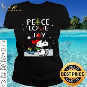 Original Snoopy peace love joy Christmas shirt 1