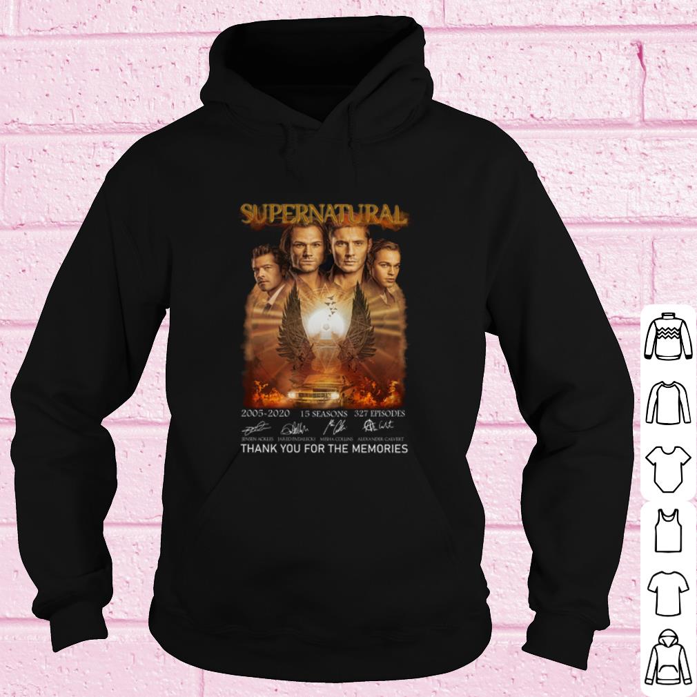 d8aa66bc top supernatural 2005 2020 thank you for the memories signature shirt 4 - Top Supernatural 2005 2020 Thank you for the memories Signature shirt