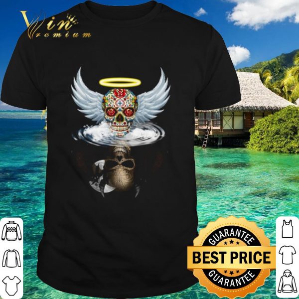 Pretty Sugar Skull Evil Devil Water Mirror shirt