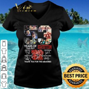 Top 53 Years Of Led Zeppflin Thank You For The Memories Signuature shirt 2