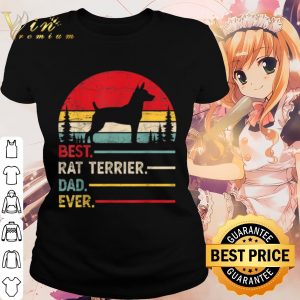 Cool Rat Terrier Best Dad Ever Dog Vintage shirt 1