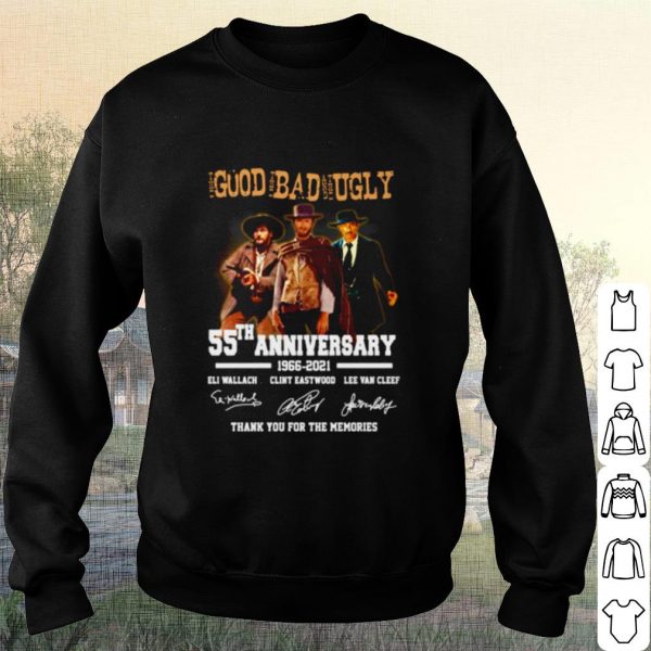 Cool Good Bad Ugly 55th Anniversary 1966 2021 Thank You For The Memories shirt