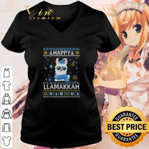 Pretty Happy Llamakkah Christmas shirt 2