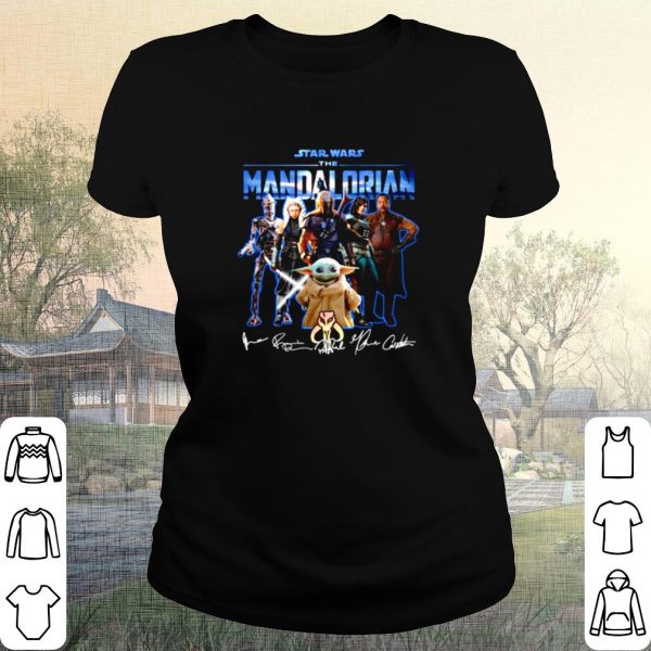 Cool Star Wars The Mandalorian Characters Signature shirt