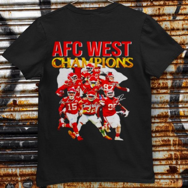 Top Kansas City Chiefs Afc West Champions Signatures shirt