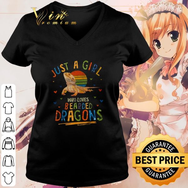 Cool Just A Girl Who Loves Bearded Dragons shirt