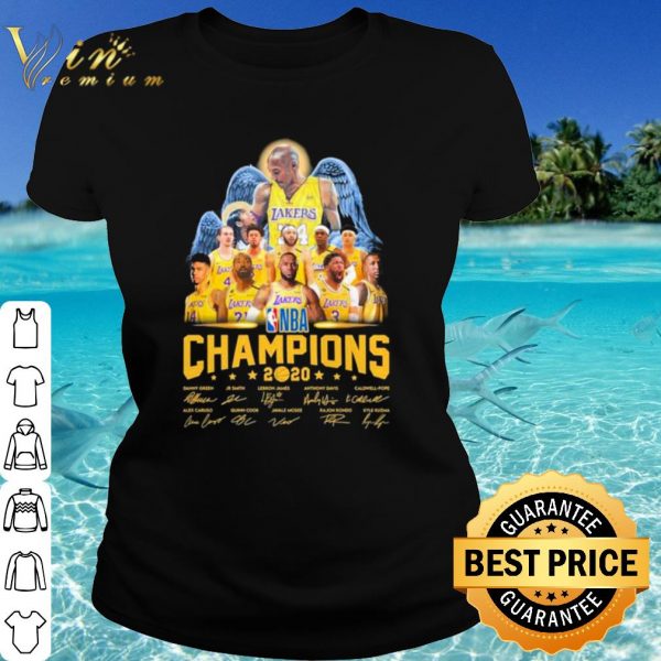 Original Kobe Bryant Angel Los Angeles Lakers Player Nba Champions Signatures shirt