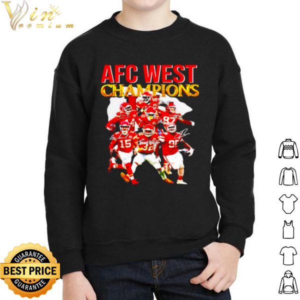 Top Kansas City Chiefs Afc West Champions Signatures shirt