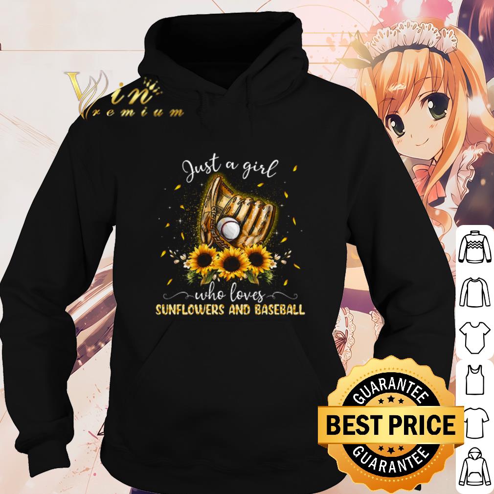 e76e8558 cool just a girl who loves sunflowers and baseball shirt 4 - Cool Just a girl who loves Sunflowers and Baseball shirt
