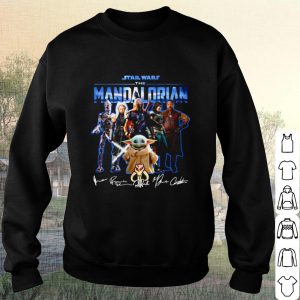 Cool Star Wars The Mandalorian Characters Signature shirt 2