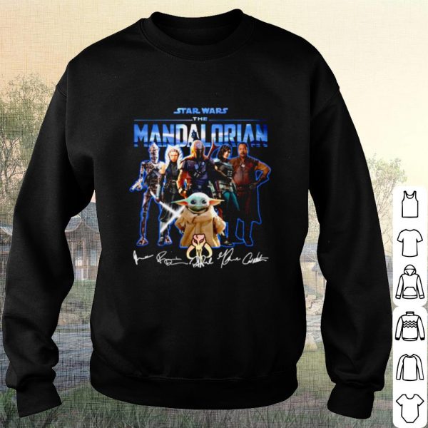 Cool Star Wars The Mandalorian Characters Signature shirt