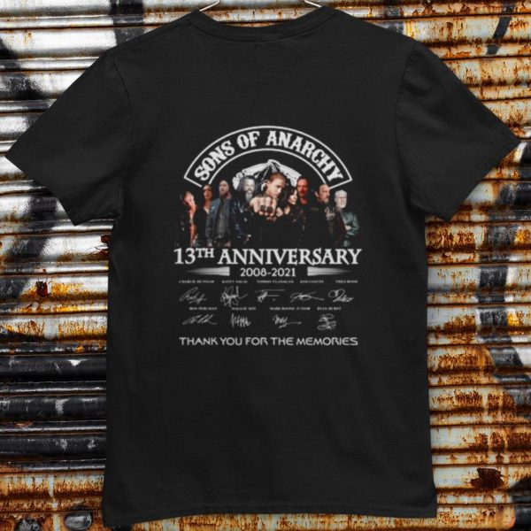 Top Son Of Anarchy 13th Anniversary 2008 2021 Thank You For The Memories shirt