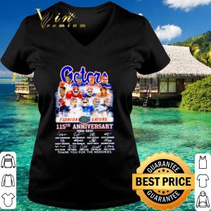 Pretty Florida Gators 115th Anniversary Thank You For The Memories Signature shirt 2