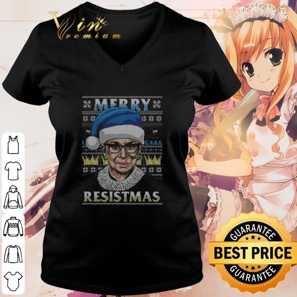 Pretty RBG Merry Resistmas Ugly Christmas shirt