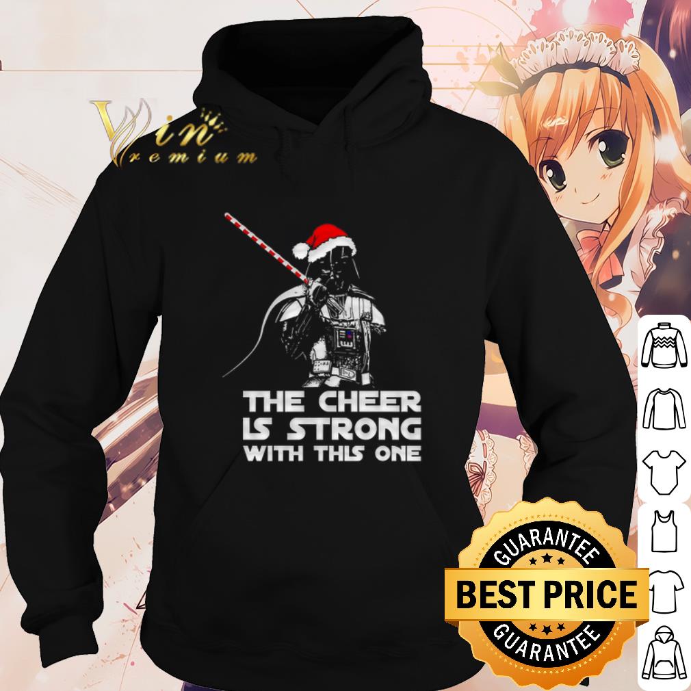 Cool Santa Darth Vader The cheer is strong with this one shirt edfc7715 cool santa darth vader the cheer is strong with this one shirt 4 - Cool Santa Darth Vader The cheer is strong with this one shirt