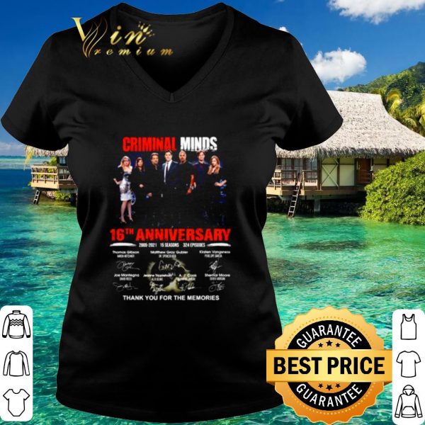 Pretty Criminal Minds 16th Anniversary Thank You For The Memories shirt