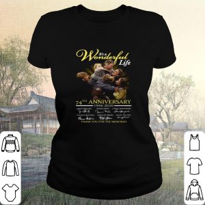 Cool It's A Wonderful Life Anniversary Thank The Memories Signatures shirt 1