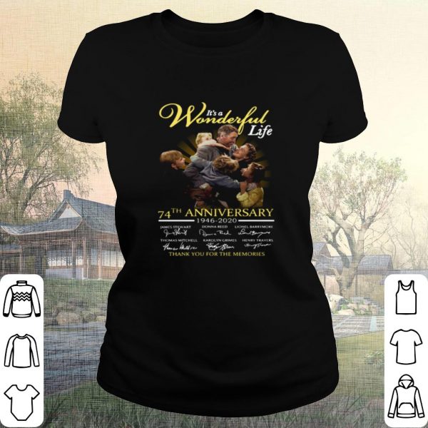 Cool It's A Wonderful Life Anniversary Thank The Memories Signatures shirt