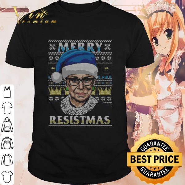 Pretty RBG Merry Resistmas Ugly Christmas shirt