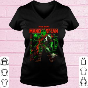 Star Wars The Mandalorian Neon Schematics Baby Yoda shirt 1