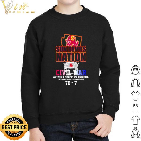 Top Sun Devils Nation Civil War Arizona State Vs Arizona shirt