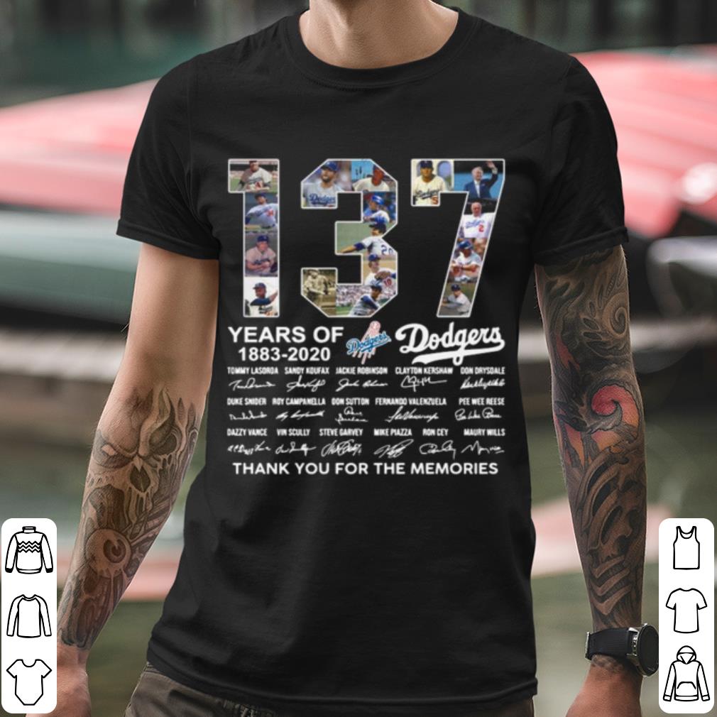 Top 137 Years Of Los Angeles Dodgers Thank You For The Memories Signatures shirt fe32fe14 top 137 years of los angeles dodgers thank you for the memories signatures shirt 4 - Top 137 Years Of Los Angeles Dodgers Thank You For The Memories Signatures shirt