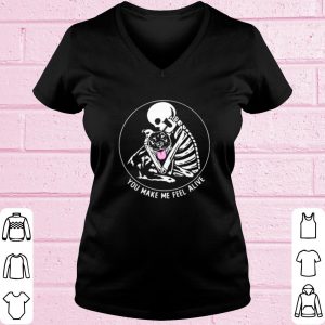 Top Skeleton you make me feel alive pitbull shirt 1