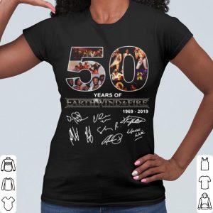 Cool 50 Years Of Earth Wind And Fire 1969 2019 Signatures shirt 1