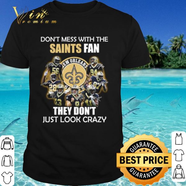 Pretty Don't Mess With The Saints Fan They Don't Just Look Crazy shirt