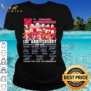 Cool The Nebraska Cornhuskers Anniversary Signature Thank The Memories shirt 1