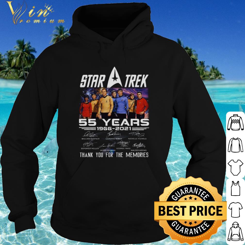 07e4e727 cool star trek 55 years 1966 2021 thank you for the memories signature shirt 4 - Cool Star Trek 55 Years 1966 2021 Thank You For The Memories Signature shirt