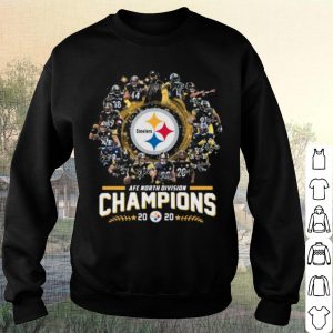 Pretty AFC north division Champions 2020 Pittsburgh Steelers signatures shirt 2