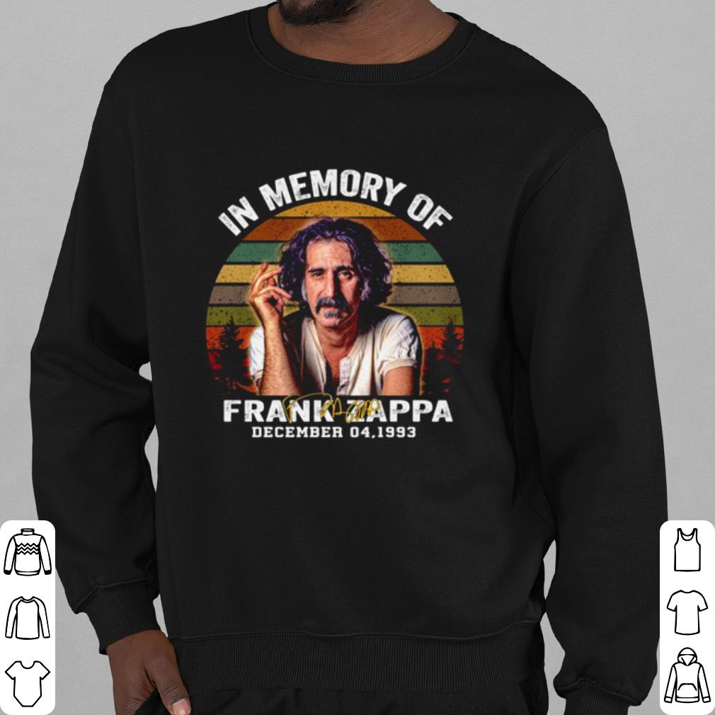 Cool In Memory Of Frank Zappa December 04 1993 Vintage shirt 08b81955 cool in memory of frank zappa december 04 1993 vintage shirt 4 - Cool In Memory Of Frank Zappa December 04 1993 Vintage shirt